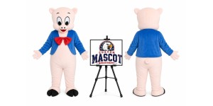 Adult Pig Mascot Costume