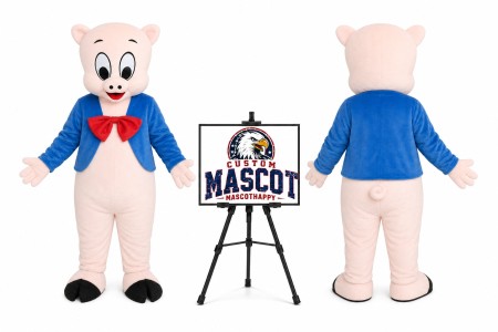 Adult Pig Mascot Costume