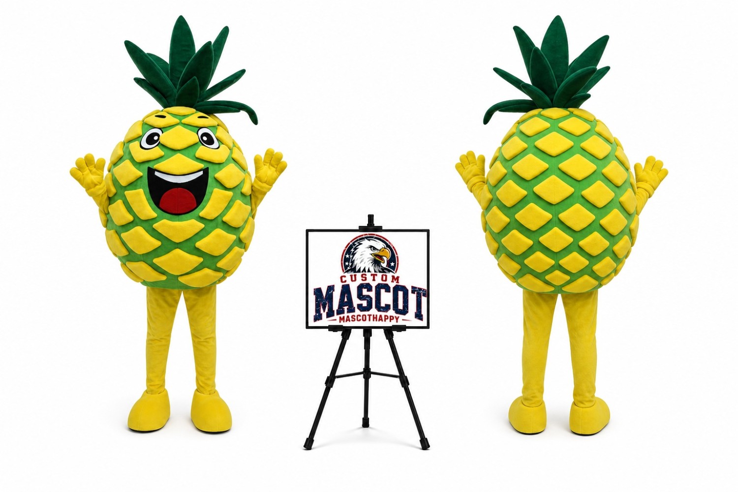 Adult Pineapple Mascot Costume for Food Events Adult Pineapple Mascot Costume for Food Events