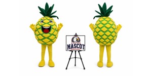 Adult Pineapple Mascot Costume for Food Events Adult Pineapple Mascot Costume for Food Events