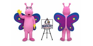 Adult Butterfly Mascot Costume