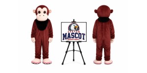 Big Mouth Orangutan Monkey Mascot Costume Big Mouth Orangutan Monkey Mascot Costume