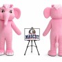Adult Elephant Mascot Costume