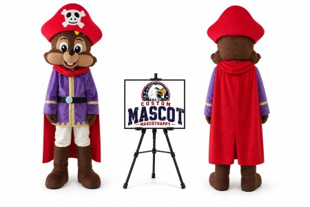 Adult Pirate Squirrel Mascot Costume for Parties