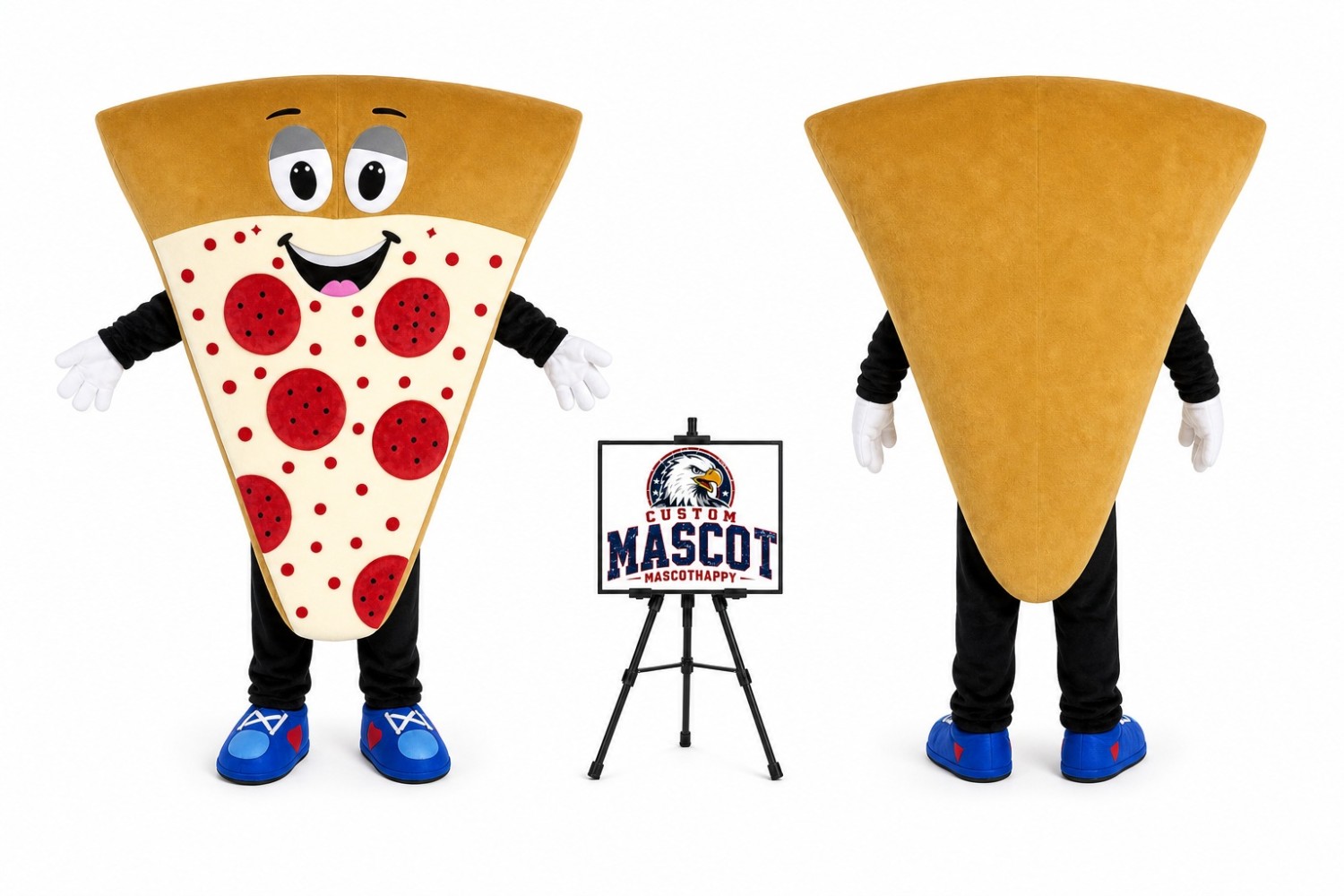 Adult Pizza Mascot Costume Adult Pizza Mascot Costume