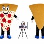 Adult Pizza Mascot Costume