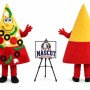 Adult Pizza Mascot Costume