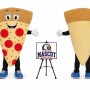 Adult Pizza Mascot Costume