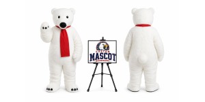 Adult Polar Bear Mascot Costume Adult Polar Bear Mascot Costume