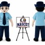 Adult Policewoman Mascot Costume