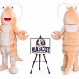 Adult Prawn Lobster Mascot Costume for Food Events