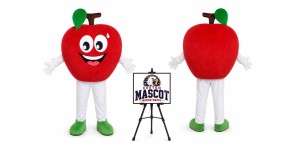 Adult Apple Mascot Costume for Food Events Adult Apple Mascot Costume for Food Events