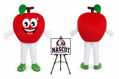 Adult Apple Mascot Costume for Food Events