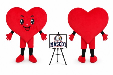 Adult Heart Mascot Costume