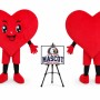 Adult Heart Mascot Costume
