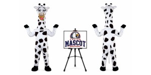 Spotted Zebra Mascot Costume Spotted Zebra Mascot Costume