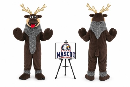 Adult Reindeer Mascot Costume for Christmas Events