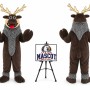 Adult Reindeer Mascot Costume for Christmas Events