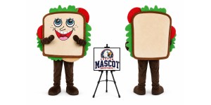 Adult Sandwich Mascot Costume Adult Sandwich Mascot Costume