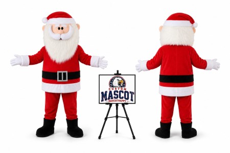 Adult Santa Claus Mascot Costume for Christmas Events