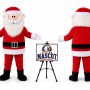 Adult Santa Claus Mascot Costume for Christmas Events