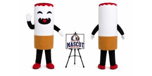 Adult Smoke Mascot Costume Adult Smoke Mascot Costume