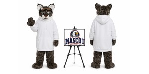 Adult Snow Leopard Mascot Costume Adult Snow Leopard Mascot Costume