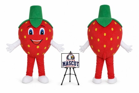 Adult Strawberry Mascot Costume