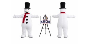 Hat Adult Snowman Mascot Costume for Christmas Events Hat Adult Snowman Mascot Costume for Christmas Events