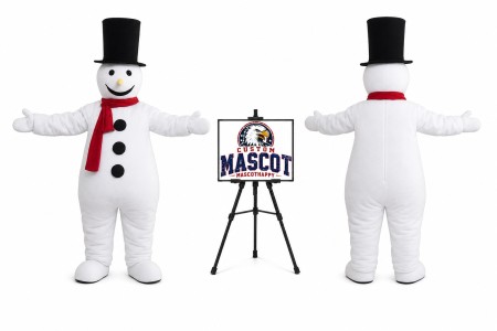 Hat Adult Snowman Mascot Costume for Christmas Events