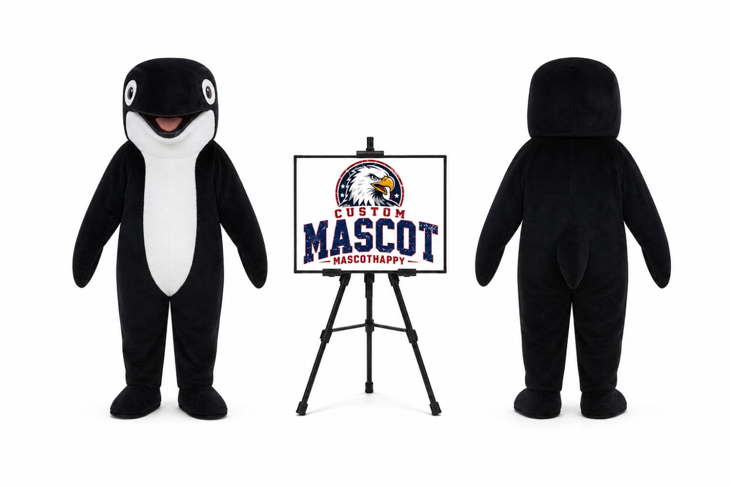 Orca Whale Mascot Costume Orca Whale Mascot Costume