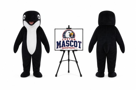 Orca Whale Mascot Costume