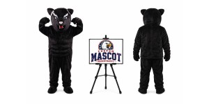Panther Power Cat Mascot Costume Panther Power Cat Mascot Costume