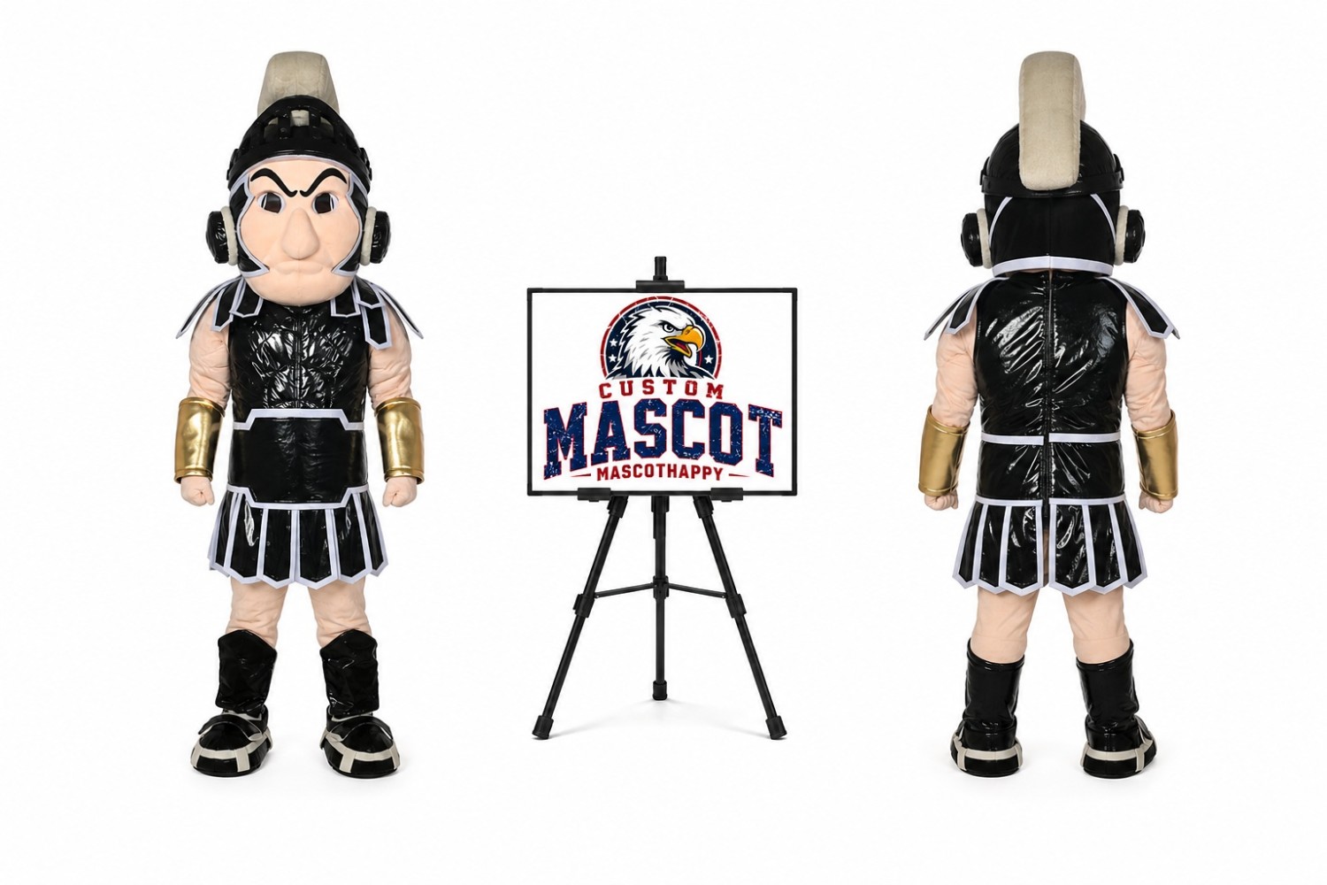 Spartan Trojan Knight Sparty Mascot Costume Spartan Trojan Knight Sparty Mascot Costume
