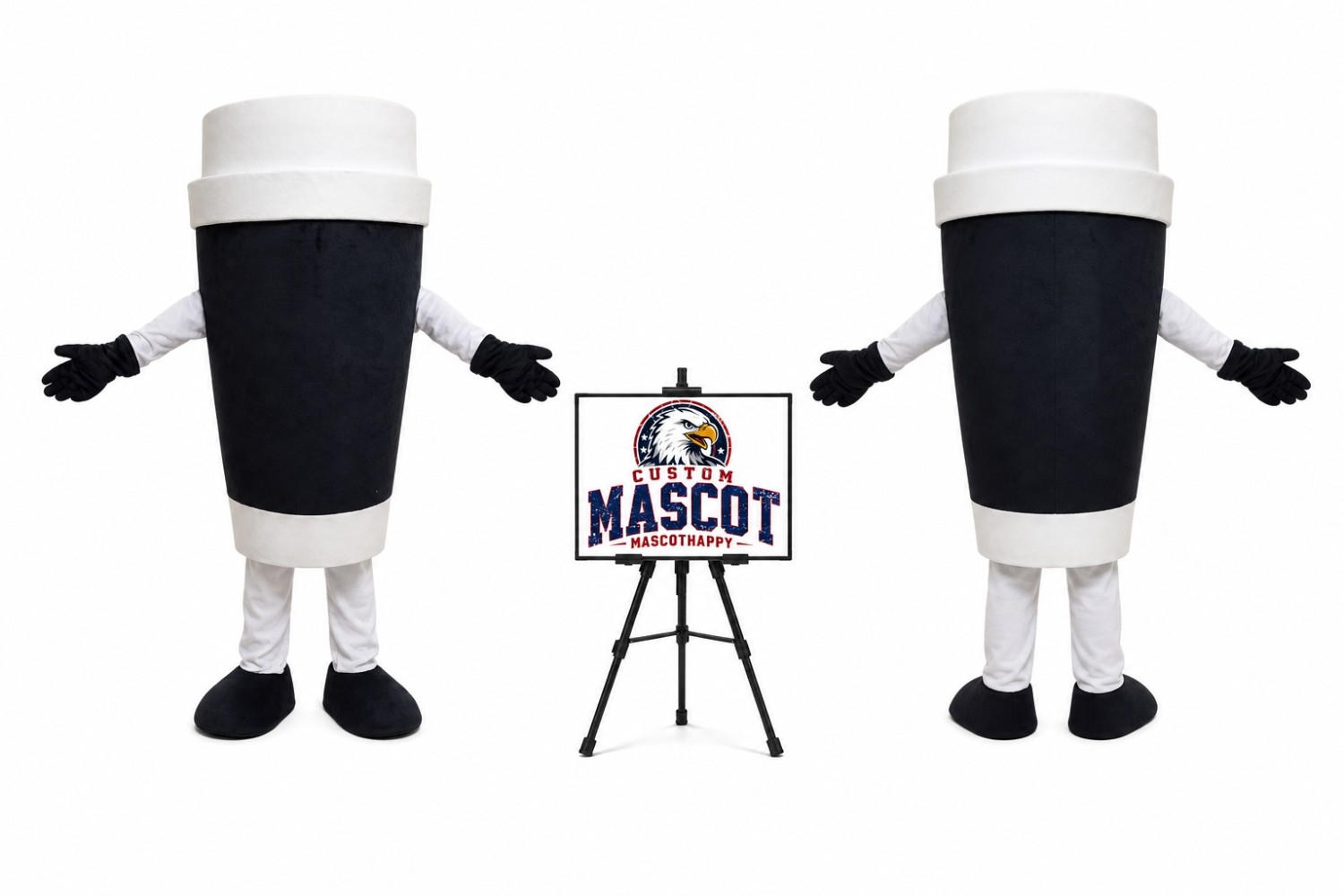 Coffee Cup Mascot Costume Coffee Cup Mascot Costume
