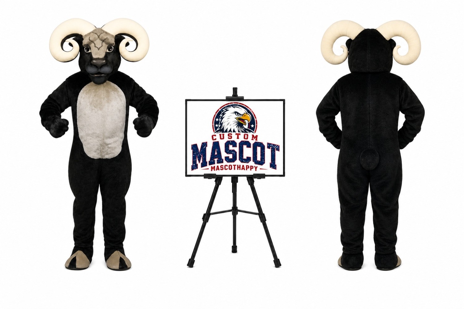Blocking Ram Mascot Costume Blocking Ram Mascot Costume
