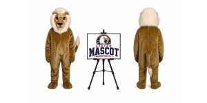 Blonde Lion Mascot Costume Blonde Lion Mascot Costume