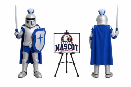 Sliver Knight Mascot Costume