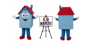 House Cartoon Mascot Costume House Cartoon Mascot Costume