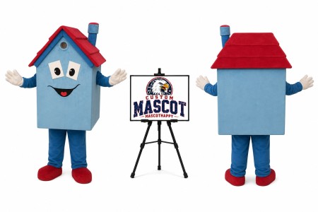 House Cartoon Mascot Costume