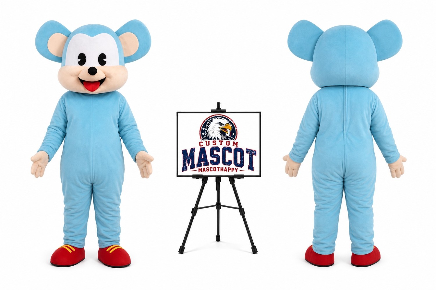 Mouse Adult Mascot Costume Mouse Adult Mascot Costume