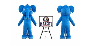 Dark Adult Elephant Mascot Costume Dark Adult Elephant Mascot Costume
