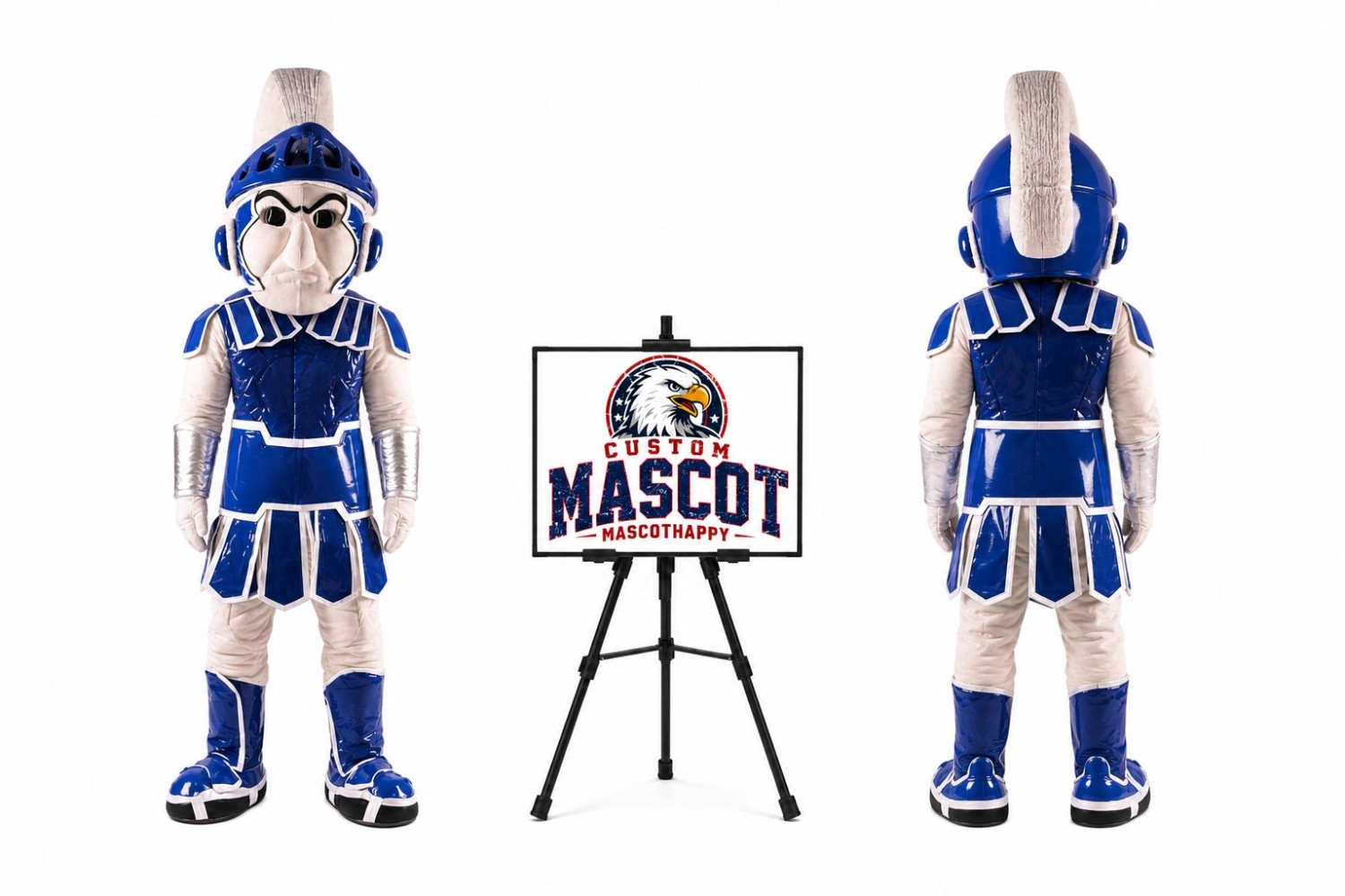Spartan Trojan Knight Sparty Mascot Costume Spartan Trojan Knight Sparty Mascot Costume