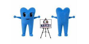 Tooth Mascot Costume Tooth Mascot Costume