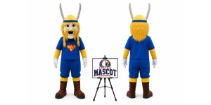 Viking Man Mascot Costume Viking Man Mascot Costume
