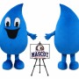 Water Drop Mascot Costume