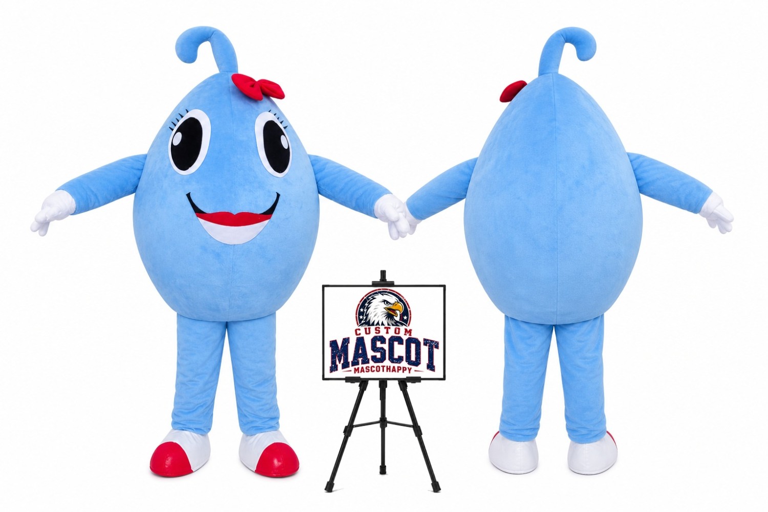 Water Droplets Mascot Costume Water Droplets Mascot Costume