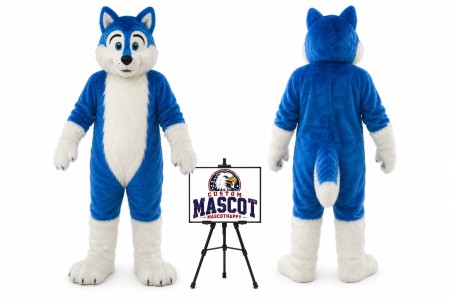 Wolf Dog Husky Mascot Costume