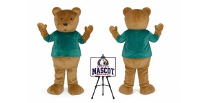 Bown Bear Cartoon Mascot Costume Bown Bear Cartoon Mascot Costume