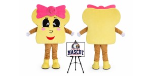 Bread Mascot Costume for Food Events Bread Mascot Costume for Food Events